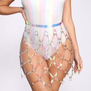 O-Ring Metal Detail Skirt Belt