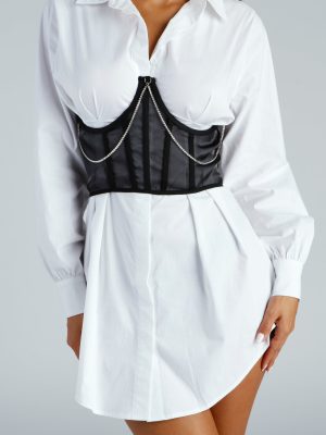 Sultry Glam Rhinestone Strap Underbust Bustier