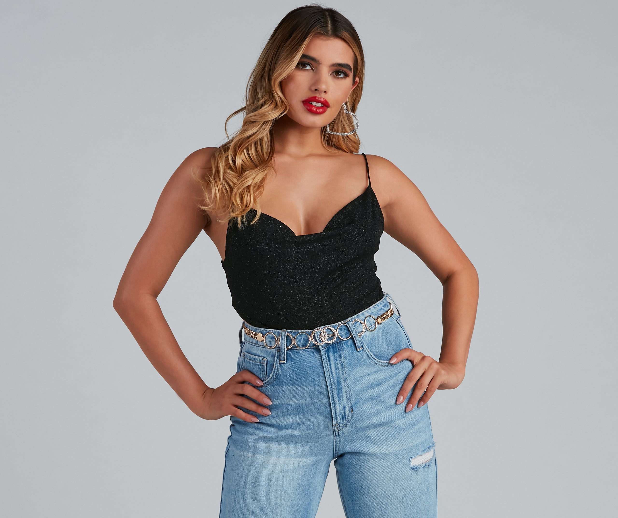 Stylish Deets Rhinestone Chain Belt - Image 2