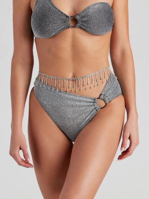 Glam Tassels Rhinestone Belt