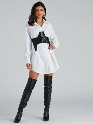 Bold Glam Satin Underbust Bustier