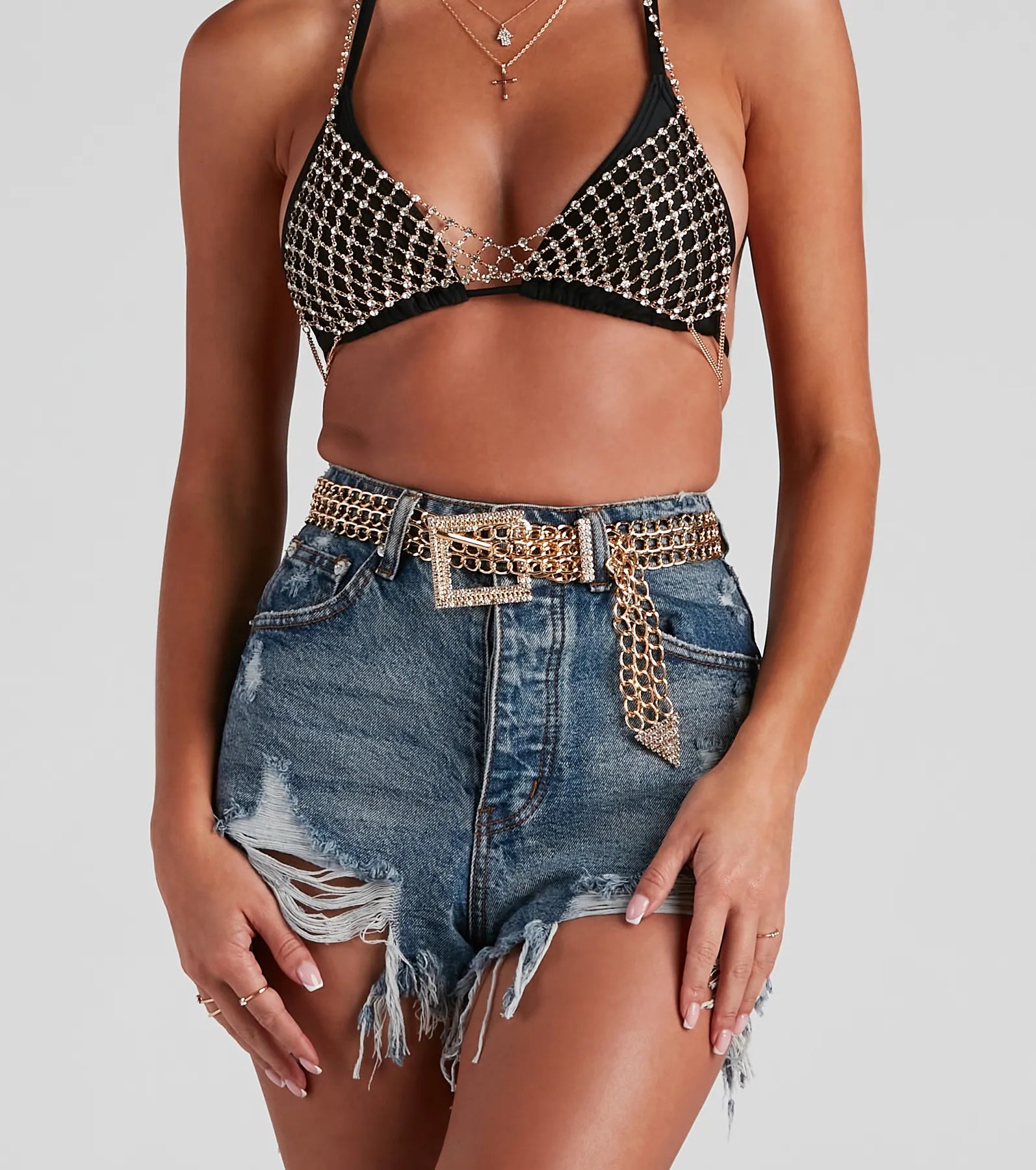 Boho Glam Statement Chain Belt - Image 2