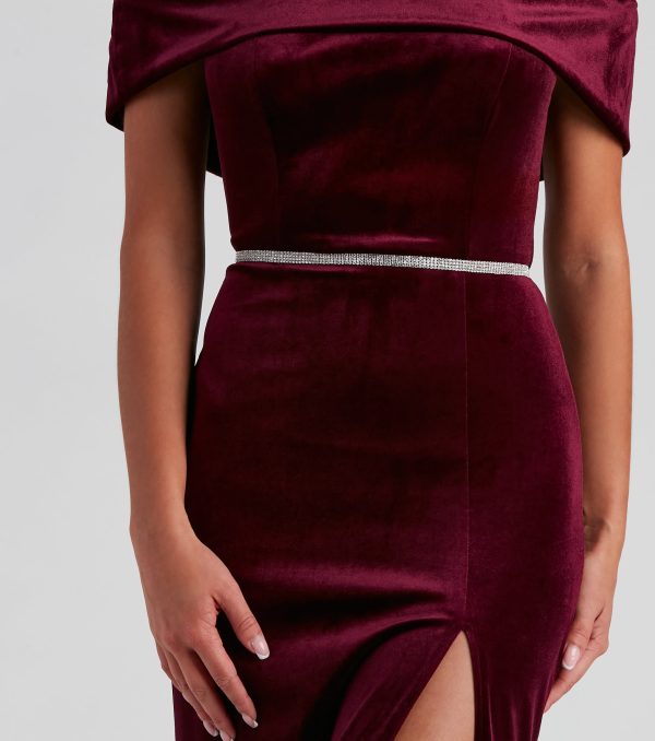 Luxe Look Rhinestone Belt - Image 3