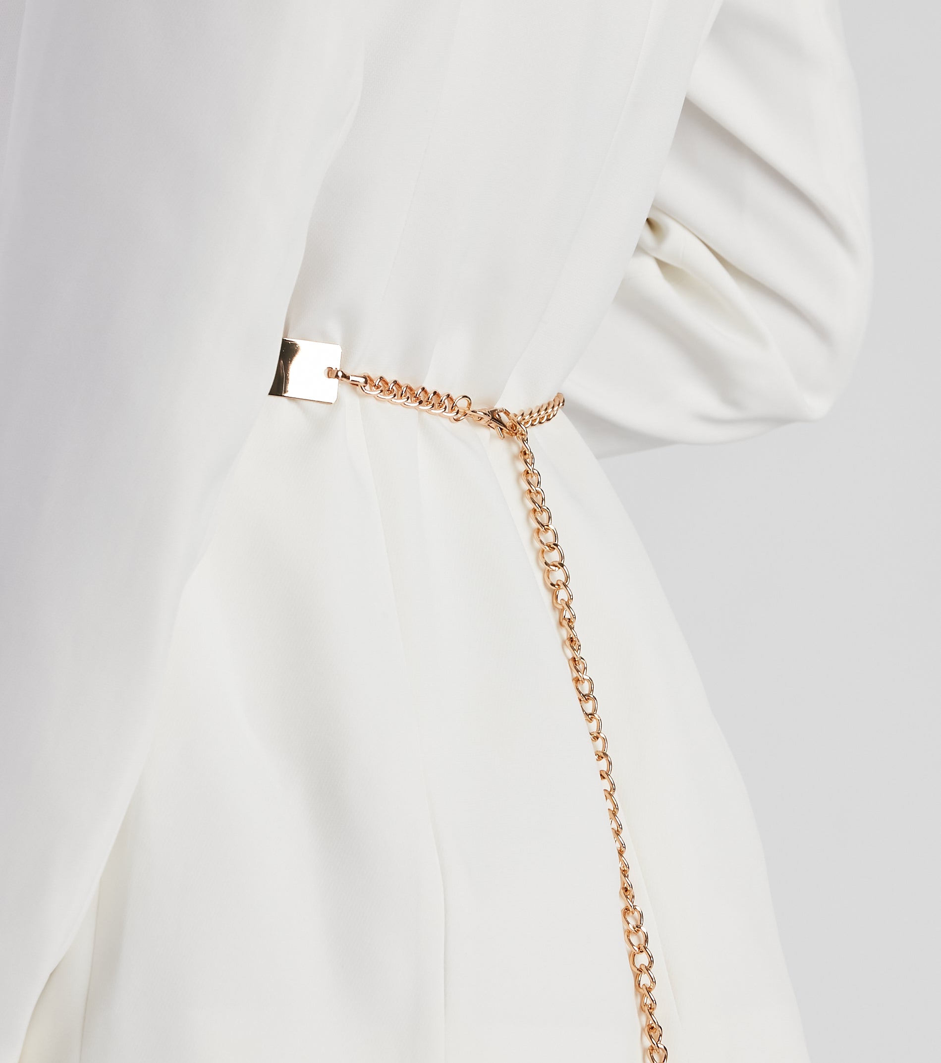 Subtle And Sleek Metal Belt - Image 3