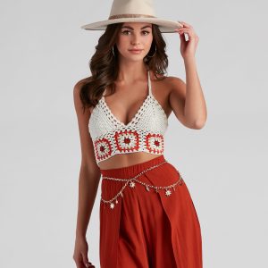 Boho-Chic Celestial Charm Chain Belt
