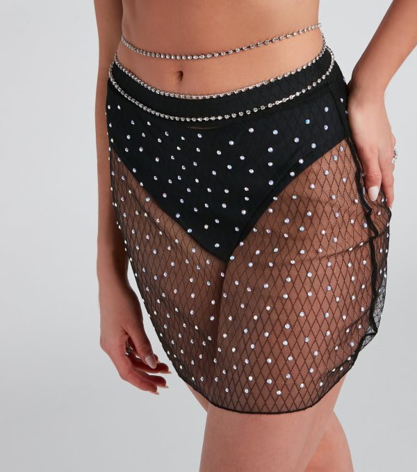 Glam It Up Rhinestone Belly Chain - Image 3