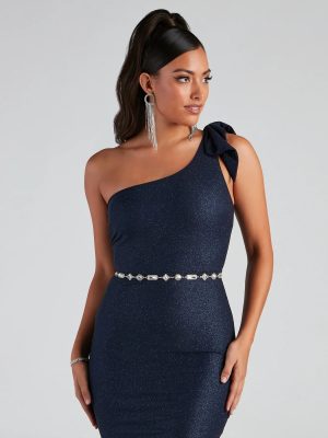 Radiate Luxe Multi-Gem Chain Belt