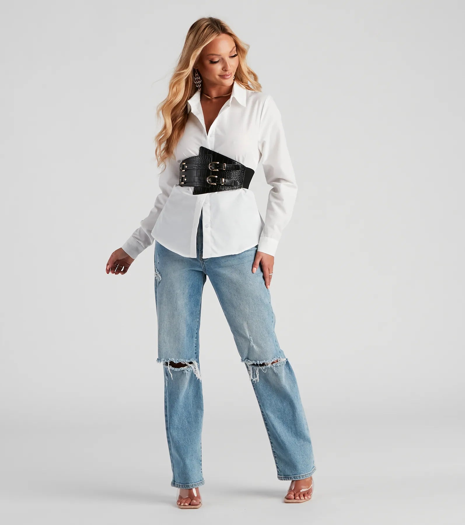 Style Secured Faux Leather Corset Belt - Image 5