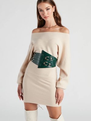 Style Secured Faux Leather Corset Belt