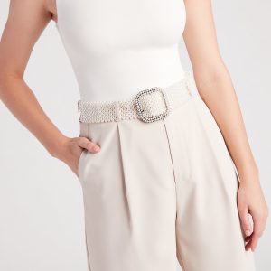 Chic Girl Pearl Statement Belt