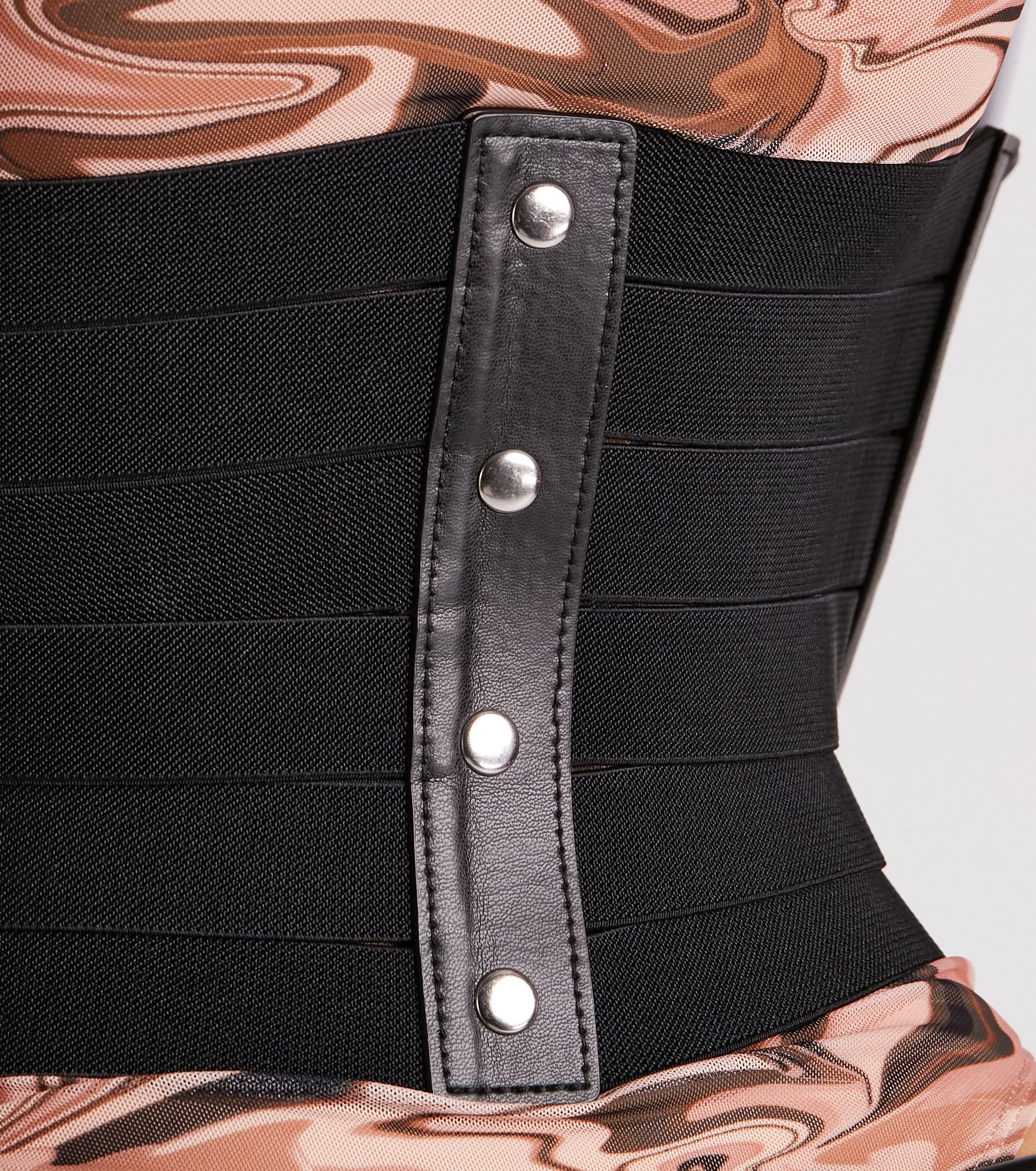 Cinch Up Faux Leather Corset Belt - Image 3