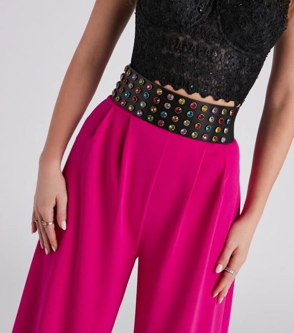 Stylish Shimmer Gemstone Belt - Image 2
