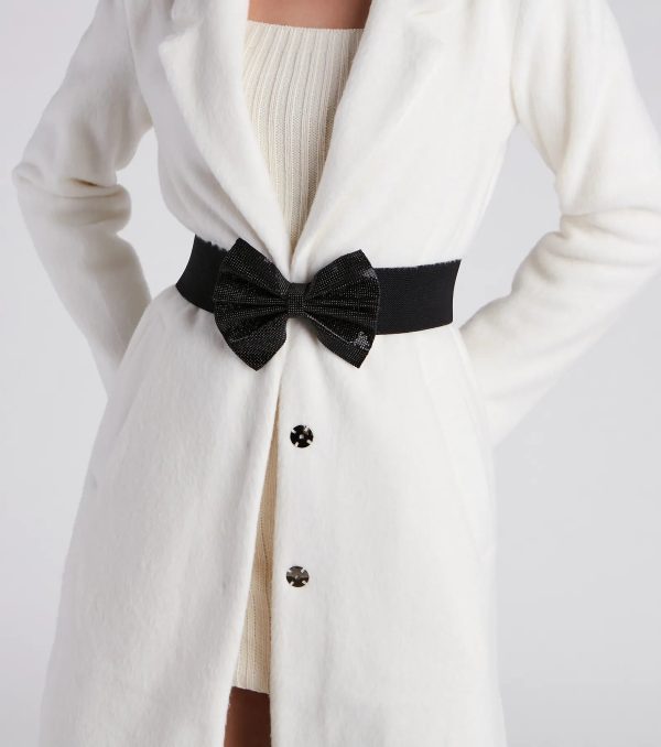 Glam Perfection Rhinestone Bow Belt - Image 2