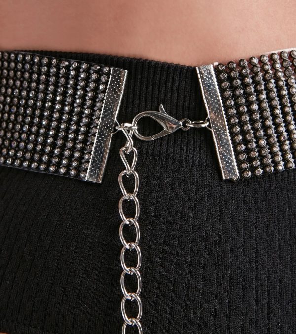 Festival Glam Rhinestone Fringe Belt - Image 8