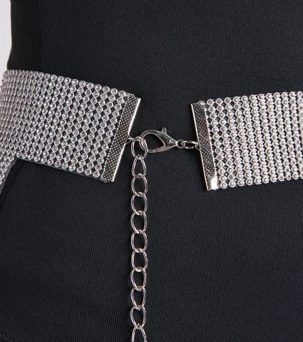 Festival Glam Rhinestone Fringe Belt - Image 4