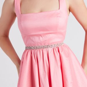 Sparkly Muse Rhinestone Tie Belt