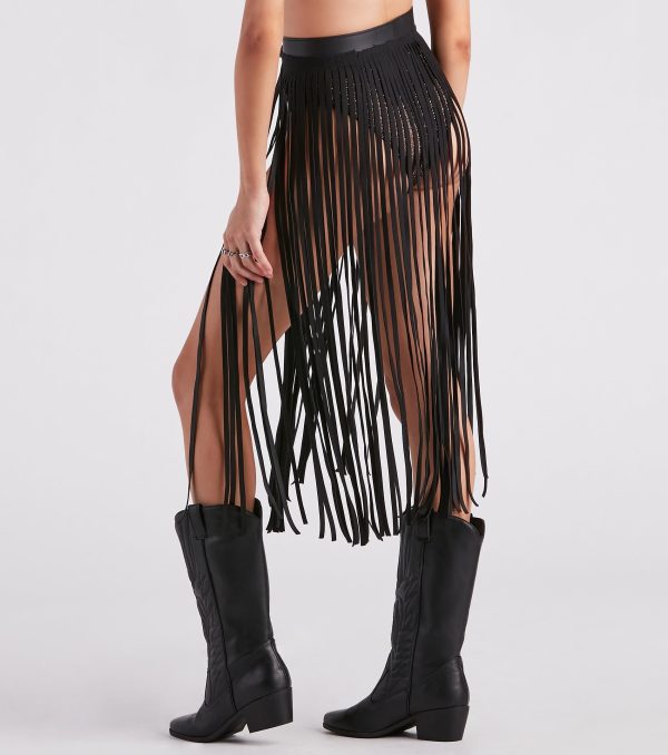 Wild And Free Long Fringe Belt - Image 3