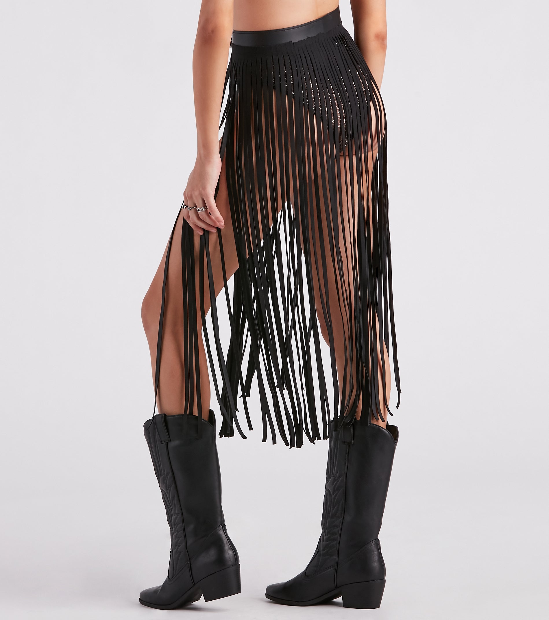 Wild And Free Long Fringe Belt - Image 3