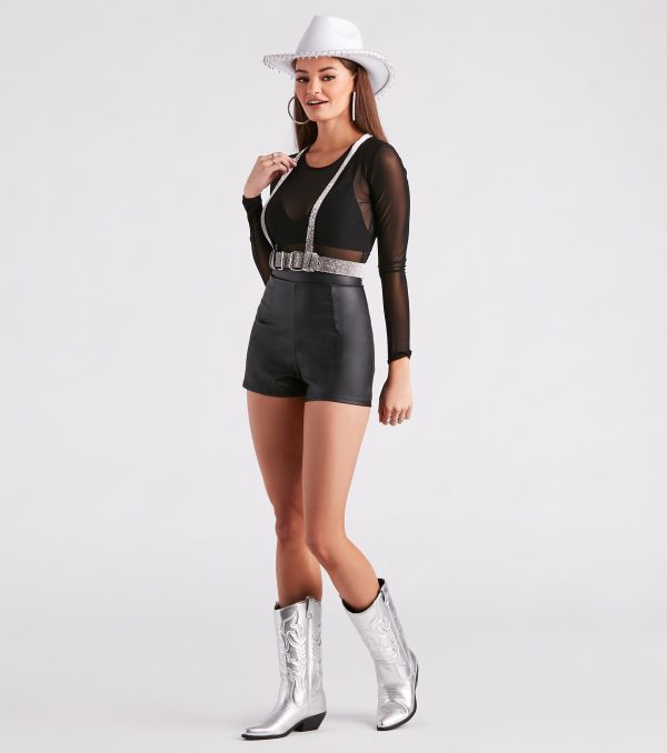 Glam Alert Rhinestone Harness Belt - Image 2
