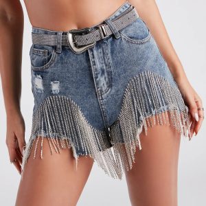 Trendy Western Glam Rhinestone Belt