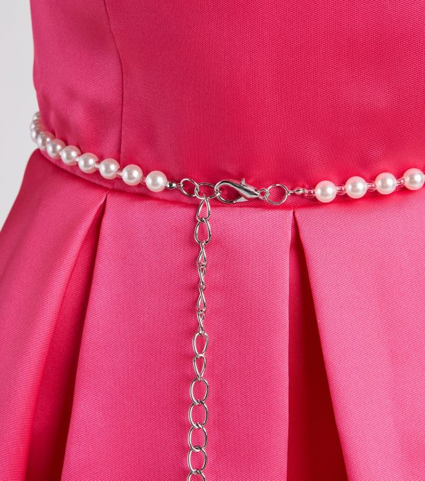 Draped In Glamour Pearl And Rhinestone Belt - Image 3