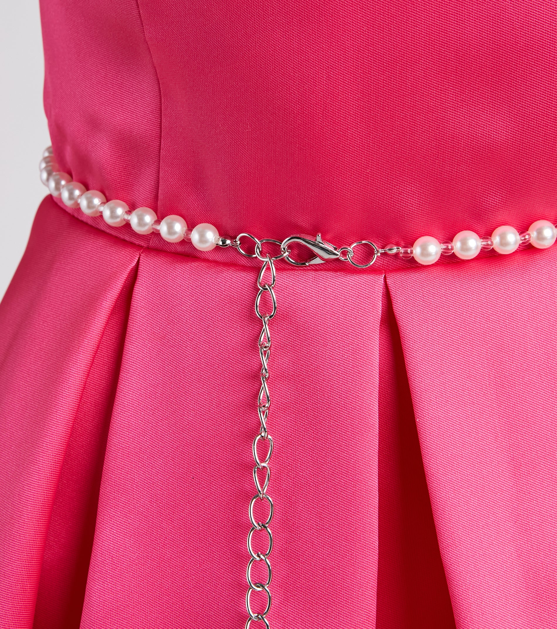 Draped In Glamour Pearl And Rhinestone Belt - Image 3