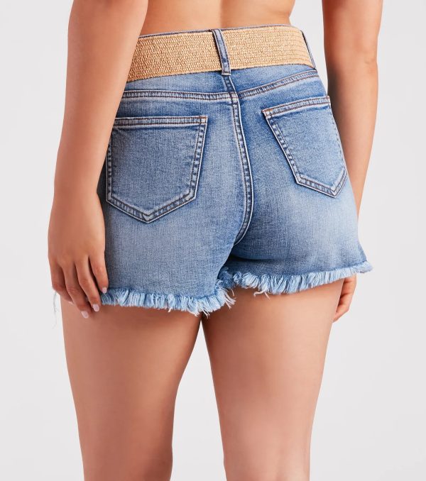 Coastal-Chic Woven Straw Belt - Image 3