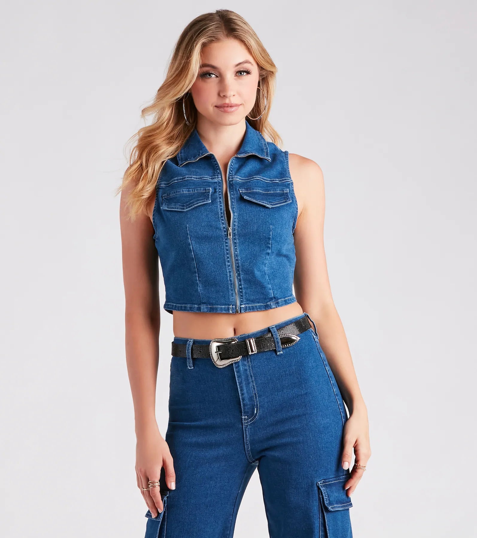 Trendy Western Glam Rhinestone Belt - Image 4