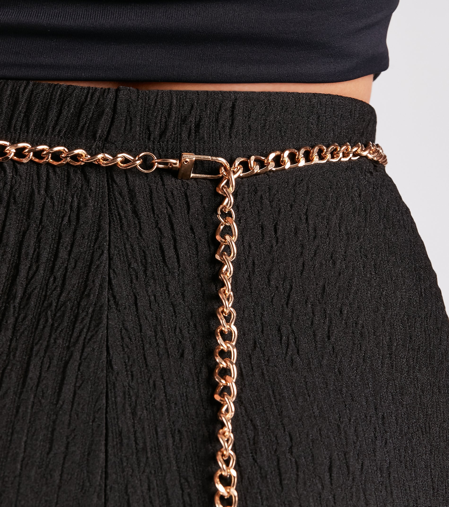 Dreamy Allure Rhinestone Butterfly Chain Belt - Image 2
