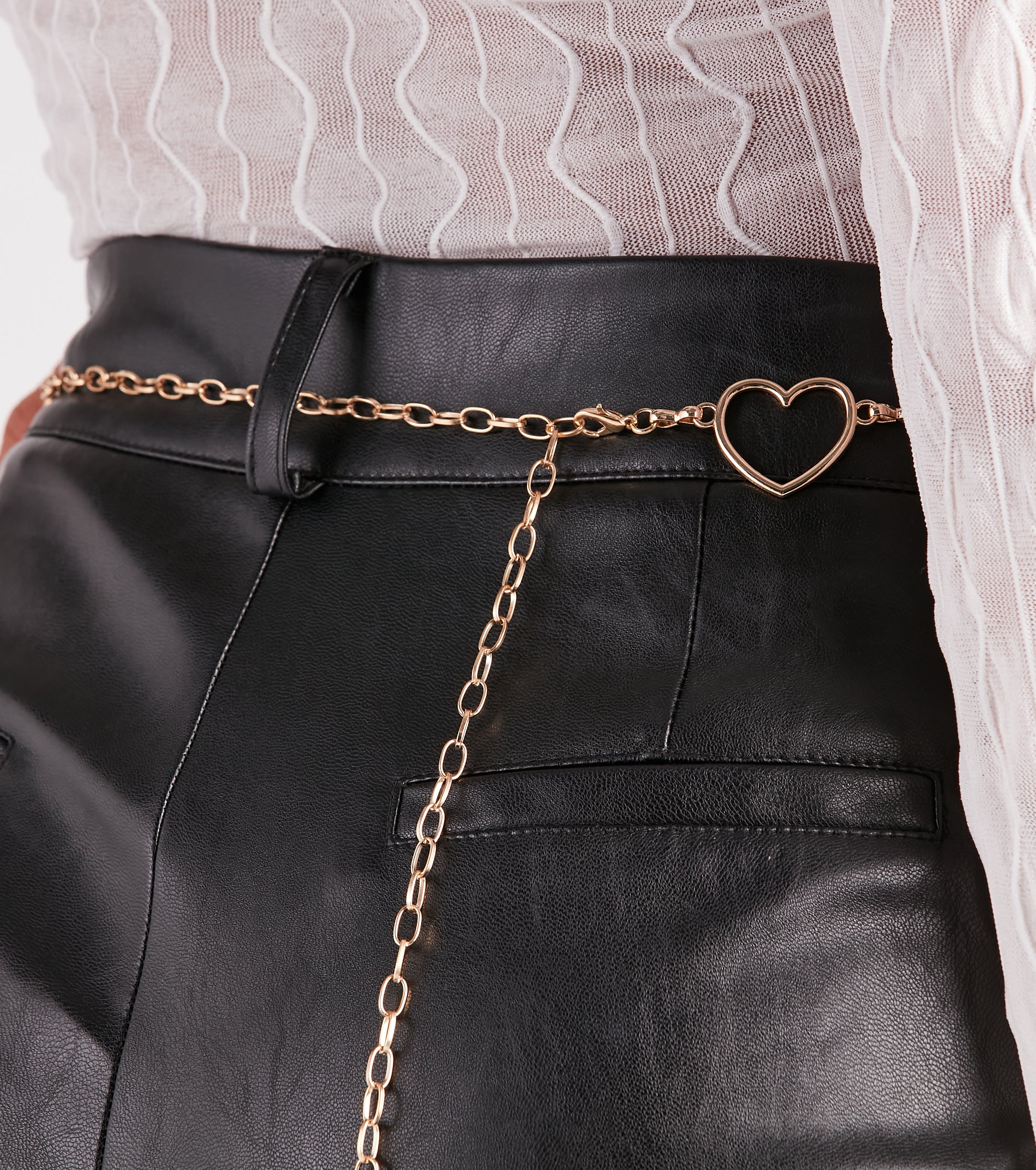 Fall For You Heart Chain Belt - Image 2