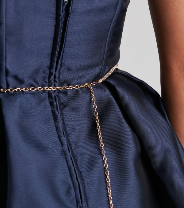 Luxe Vibes Rhinestone Chain Belt - Image 3