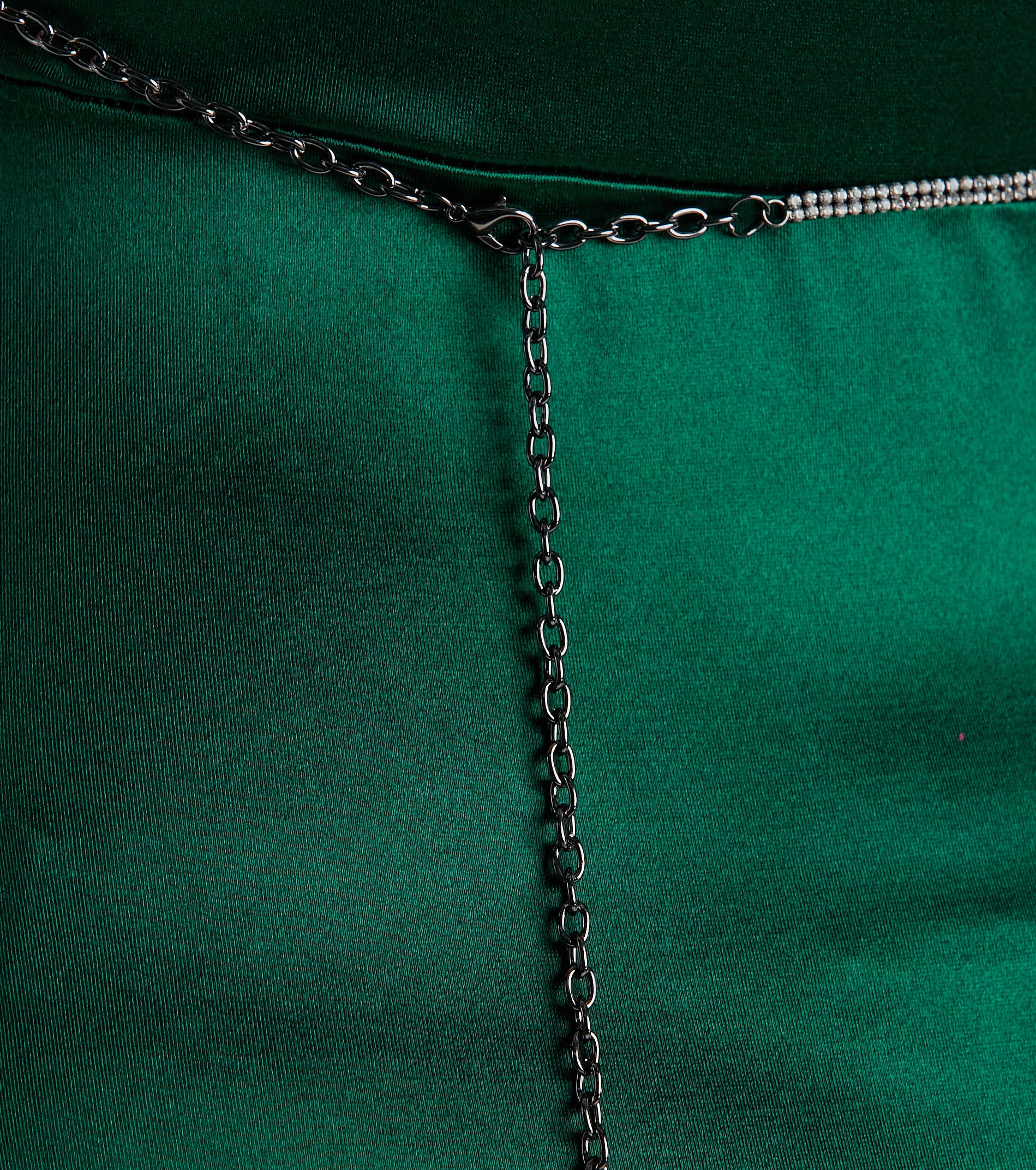 Exquisite Beauty Gemstone And Rhinestone Chain Belt - Image 3