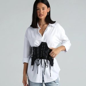 Laced Up In Chic Style Corset Belt