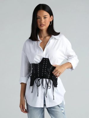 Laced Up In Chic Style Corset Belt