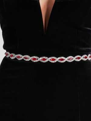 Glimmering Beauty Gemstone Infinity Chain Belt