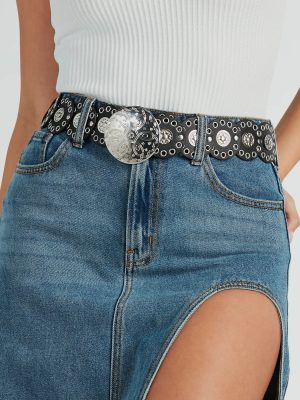 Ride Along Medallion Western Faux Leather Belt