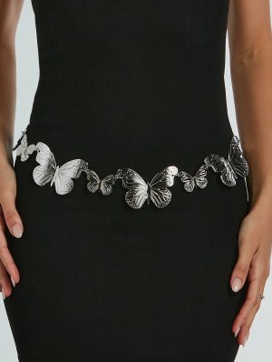 Bohemian Charm Butterfly Chain Belt