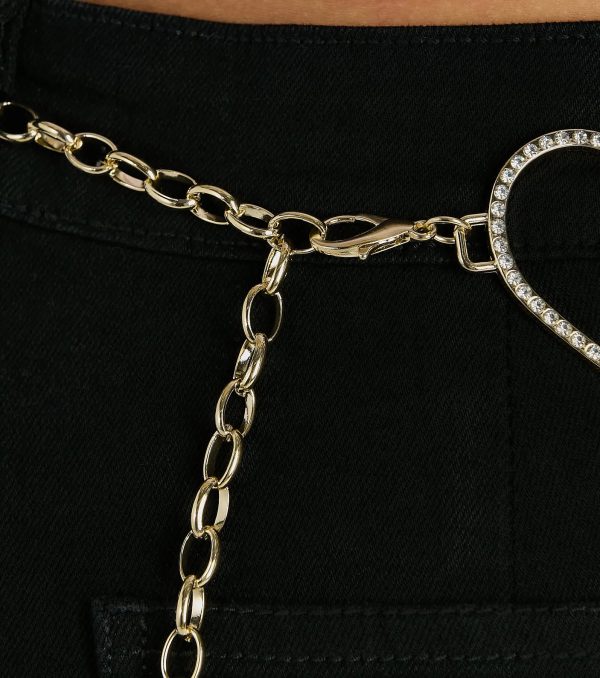 Sweet At Heart Rhinestone Chain Belt - Image 3