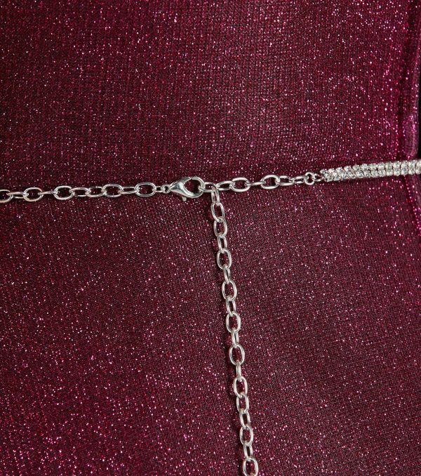 Perfectly Luxe Rhinestone Braided Belt - Image 3
