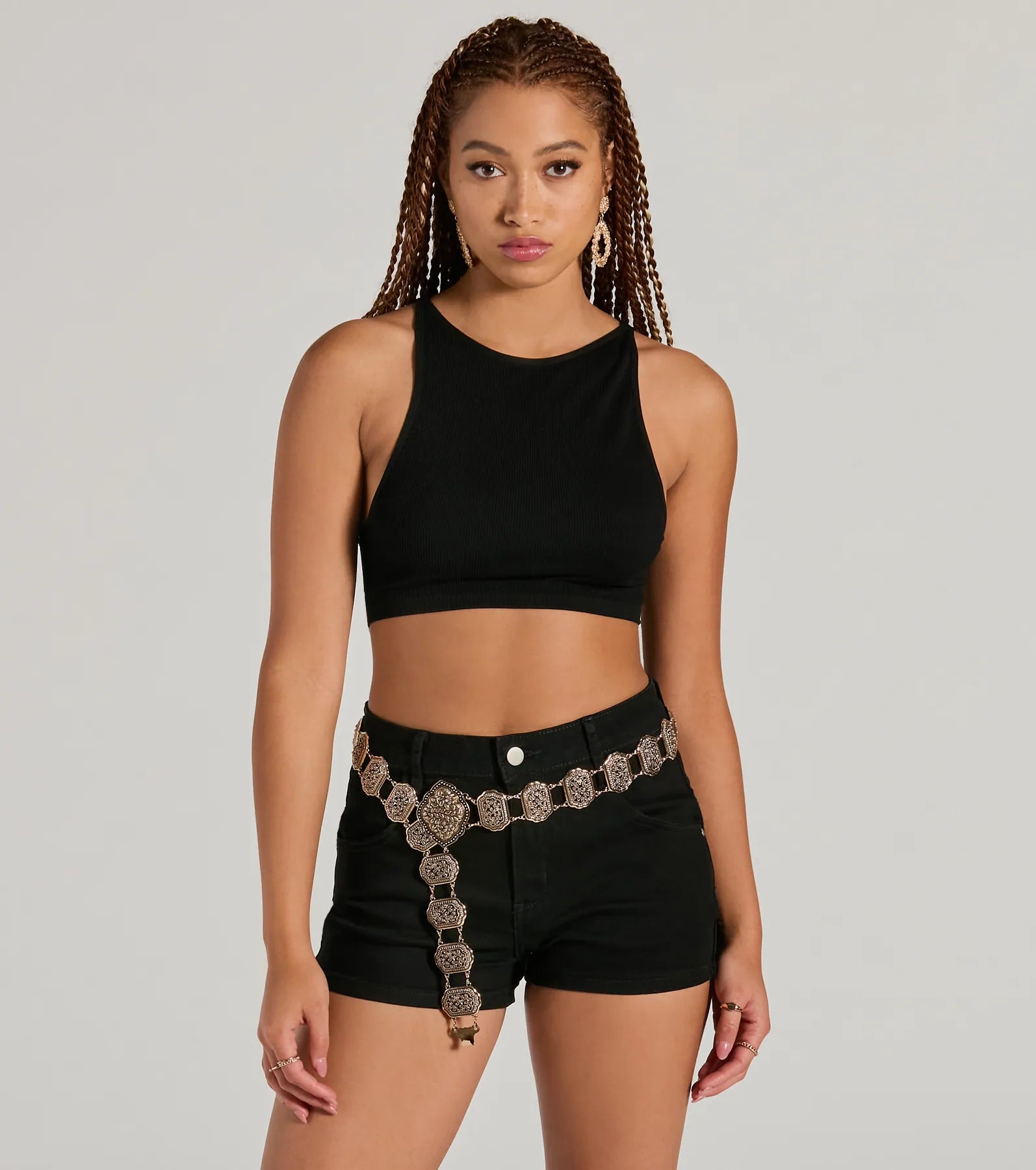 Floral Etched Western Chain Belt - Image 4