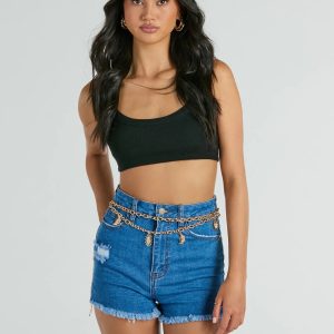 Sky Gazing Moon Star Chain Belt