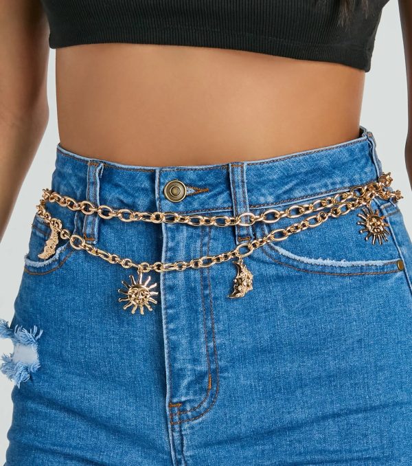 Sky Gazing Moon Star Chain Belt - Image 2