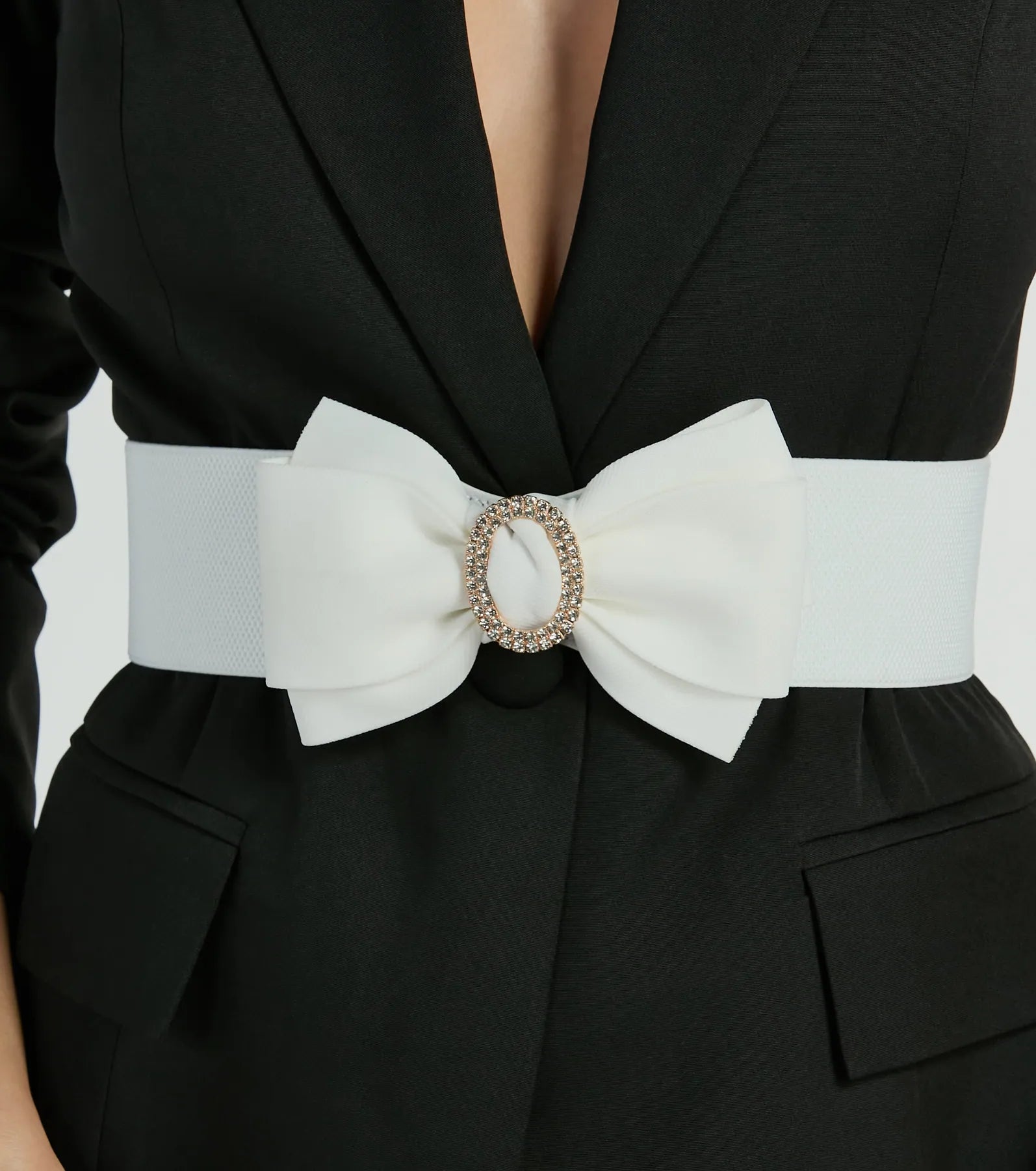 Posh Perfection Rhinestone Bow Stretch Belt - Image 5