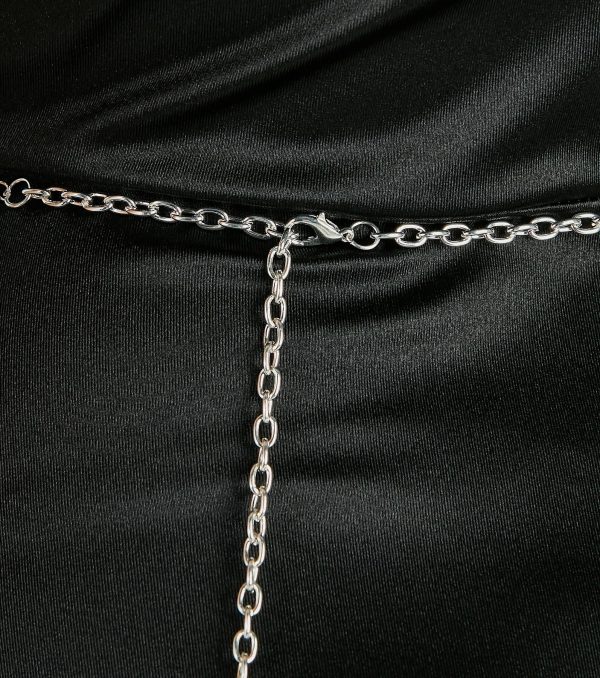 Luxe Sheen Dainty Pearl And Rhinestone Belt - Image 3