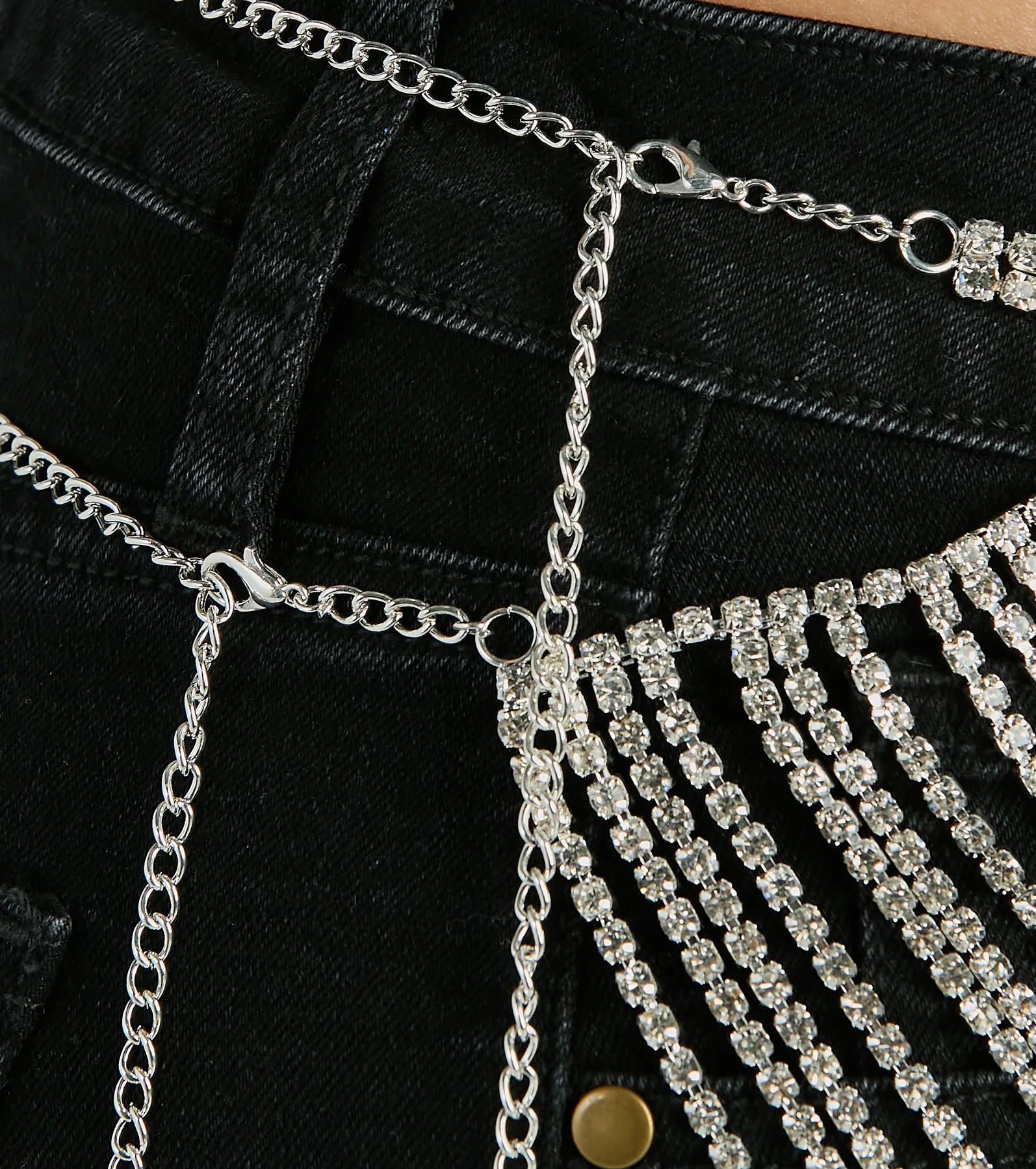 Season To Outshine Rhinestone Skirt Belt - Image 3
