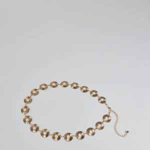 Trendy Textures Disc Chain Belt