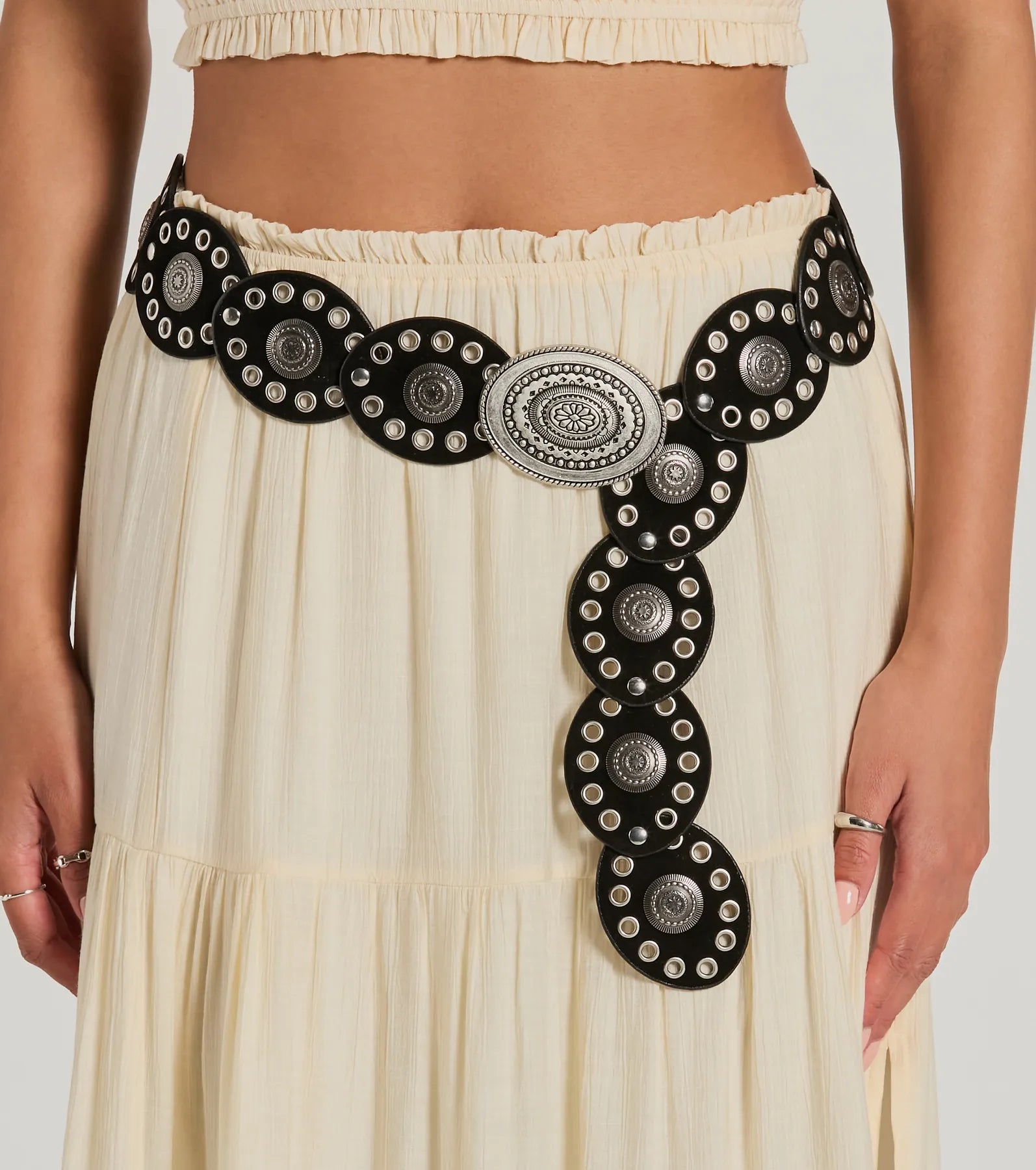 Top Prize Oval Medallion Concho Belt - Image 3