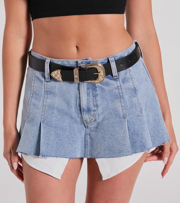 Home On The Range Faux Leather Western Belt - Image 4