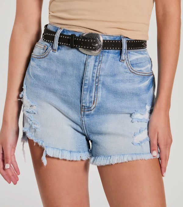 Lasso Up Western Faux Leather Studded Belt - Image 2