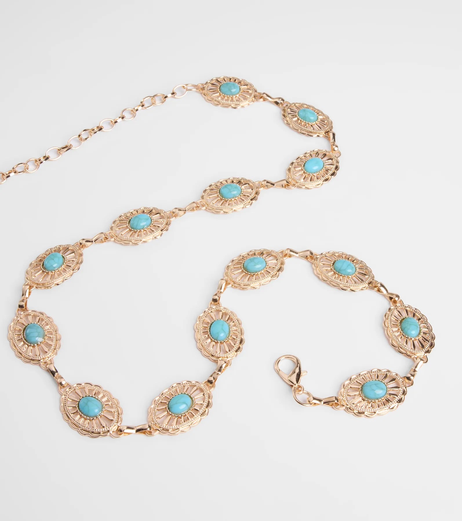 Free Riders Colored Stone Chain Belt - Image 2
